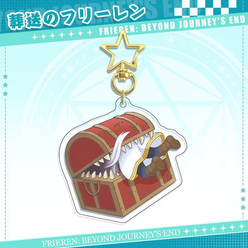Anime Frieren au funéraire porte-clés dessin animé Figure Himmel porte-clés anneau pendentif bijoux Fans cadeau Cosplay sac accessoires
