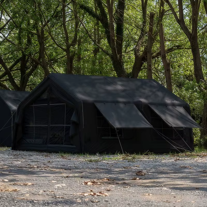 Grande tente gonflable automatique extérieure épaissie équipement de Camping ventilé de nuit tentes portables imperméables à ouverture rapide