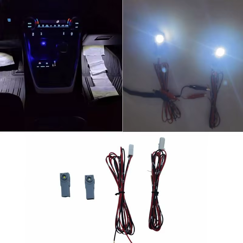 Lampe pied LED avec fil, 2 pièces, pour Toyota Mazda Subaru Yaris Camry Corolla, lumière intérieure, connecteur d'éclairage