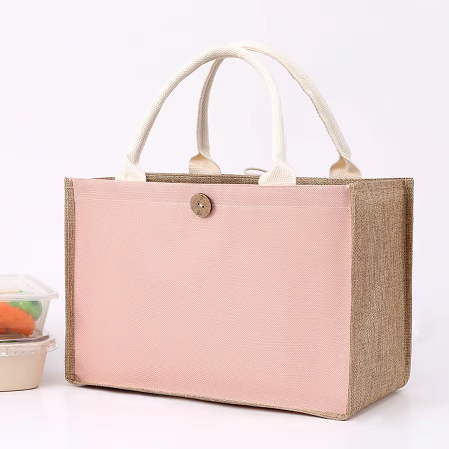 Sac en toile de chanvre comme souvenir, sac à main vierge en coton et chanvre jaune
