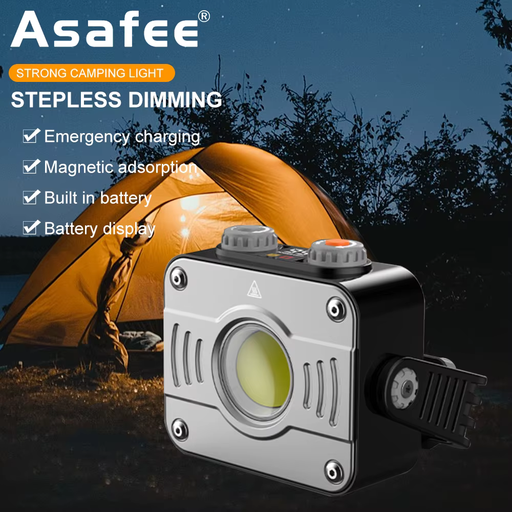 Asafee-Lampe de camping COB LED sous LM Tiki
