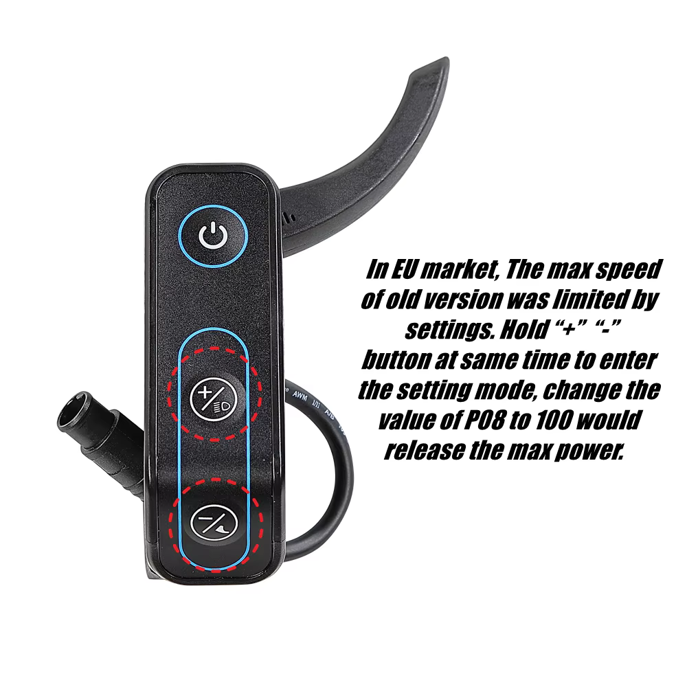 Contrôle de vitesse à distance pour certains scooters électriques AUSOM L1 L2 L2 MAX DT2 PRO K20 GOSOUL 2 pour passer à 25 km/h et débloquer la vitesse maximale