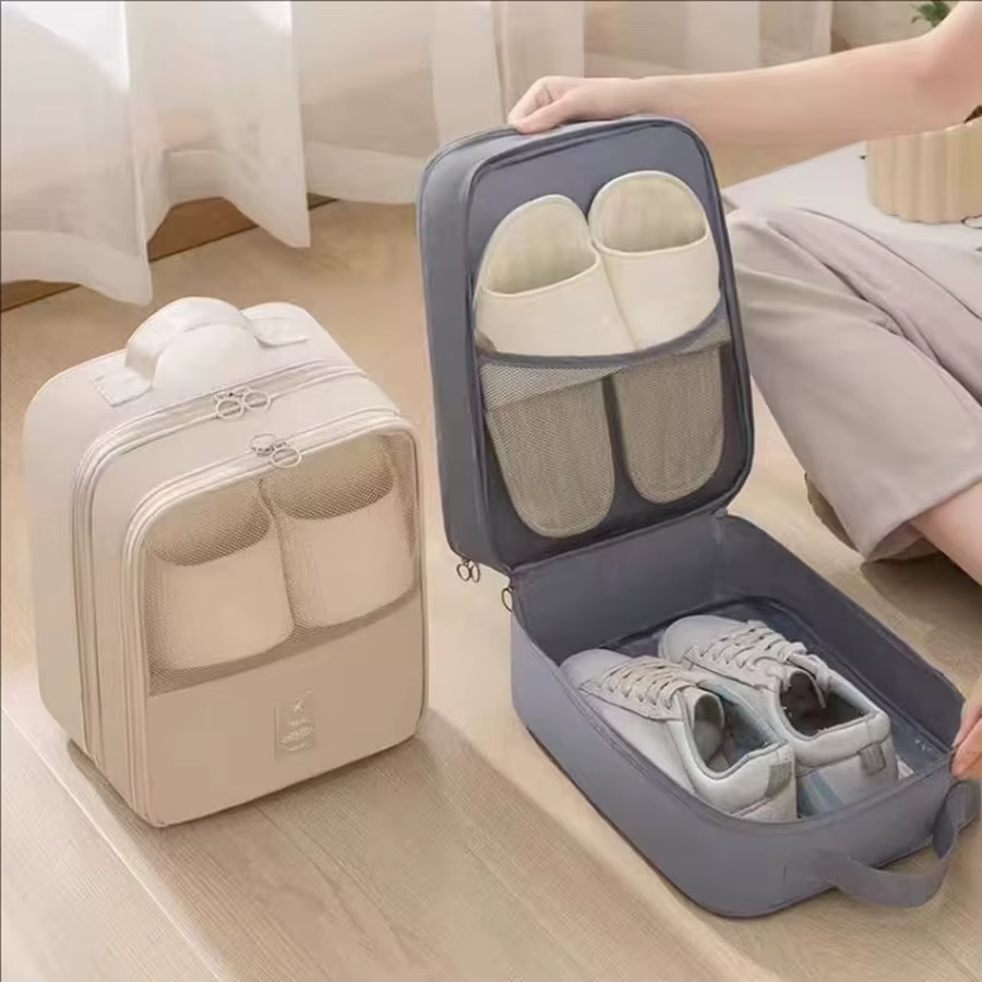 Sac à chaussures portable de grande capacité