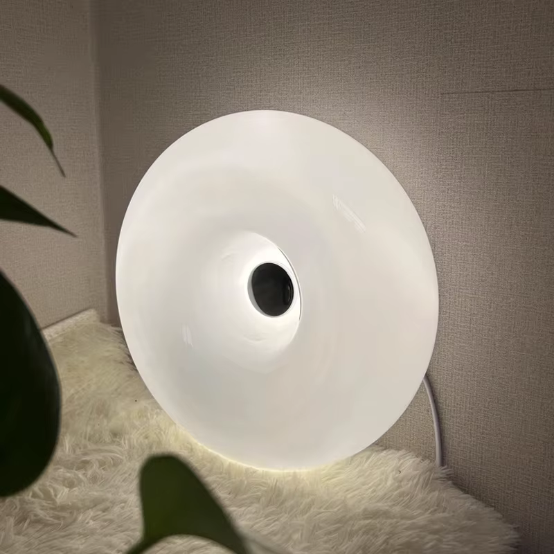 Appliques murales LED nordiques en verre, lampe d'ambiance Donut pour chambre à coucher, chevet, couloir, interrupteur tactile, luminaire décoratif d'intérieur pour la maison