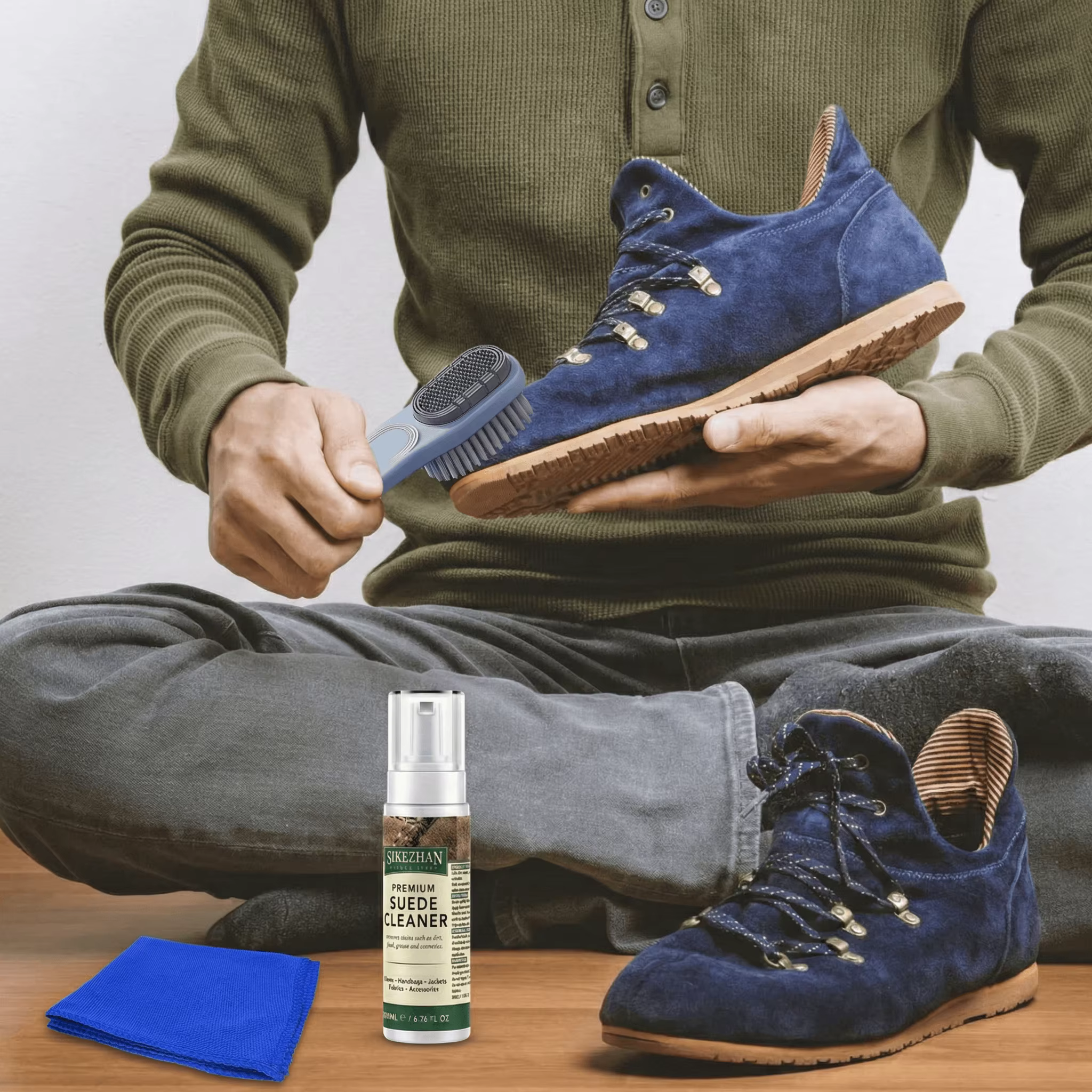 Kit de nettoyage pour chaussures en daim et nubuck