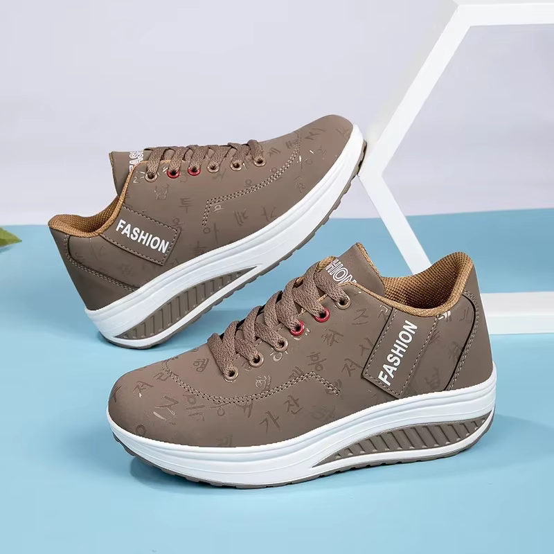 Femmes en plein air fond épais balançoire chaussures décontractées plate-forme de mode grand 42
