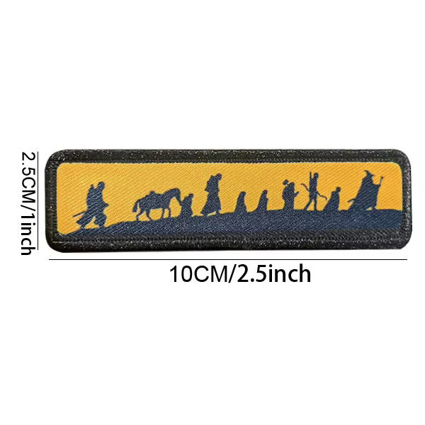 Accessoires de sac d'extérieur, brassard de l'anime du seigneur des anneaux, paysage de lever du soleil et du coucher du soleil, sac à dos tactique, Badge de moral, Patch de veste