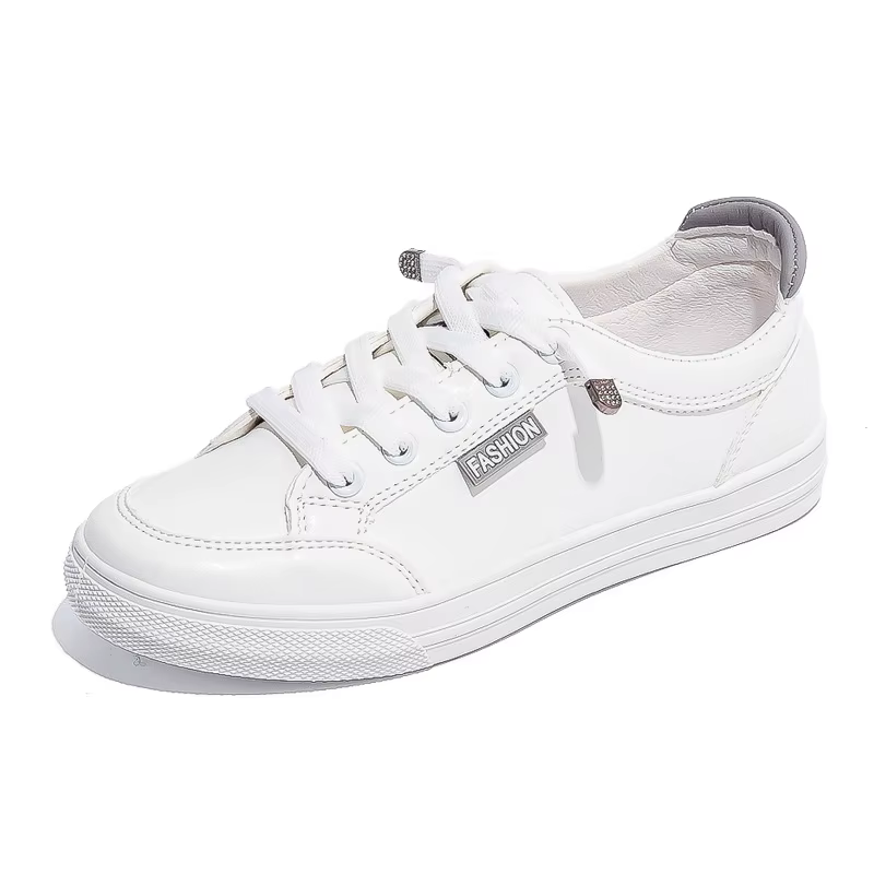 Baskets en plein air femmes chaussures De course été automne mode blanc en cuir PU à lacets baskets décontractées respirantes Zapatos De Mujer