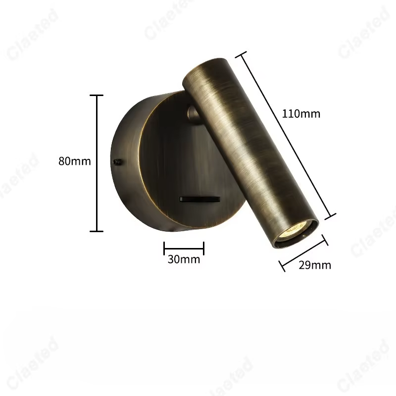 Nouveau Simple LED lecture applique avec interrupteur chambre d'hôtel maison salon chambre chevet lampes d'éclairage avancé