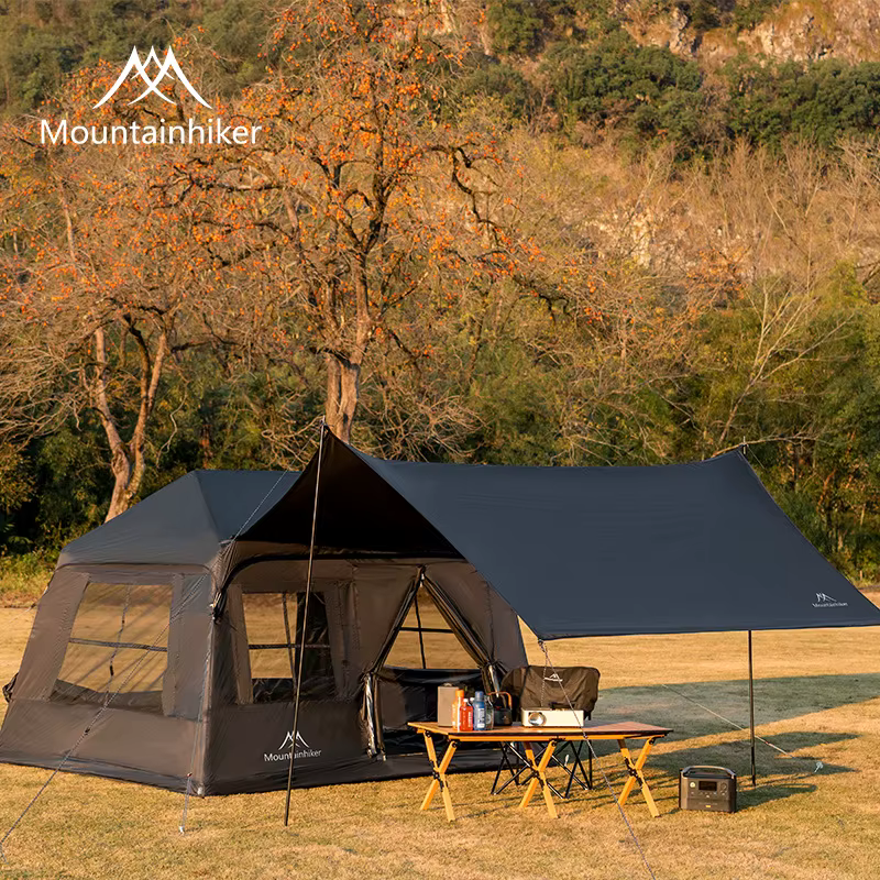 Tente gonflable de camping en plein air