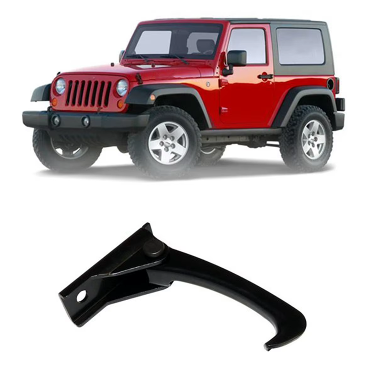 Accessoires de voiture, crochet de sécurité pour capot, pour Jeep Wrangler, pour JK 2007-2018 Crown 55395654AA, nouveau
