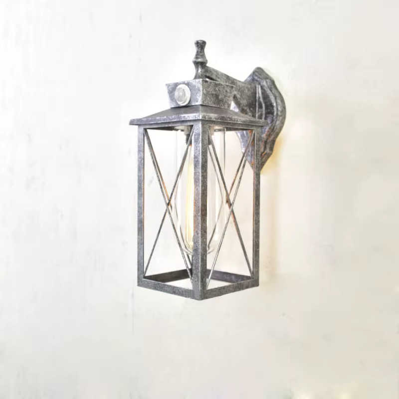 Applique murale d'extérieur étanche avec capteur de Style industriel Vintage, pour éclairage décoratif dans les parcs, villas, chambres à coucher et couloirs