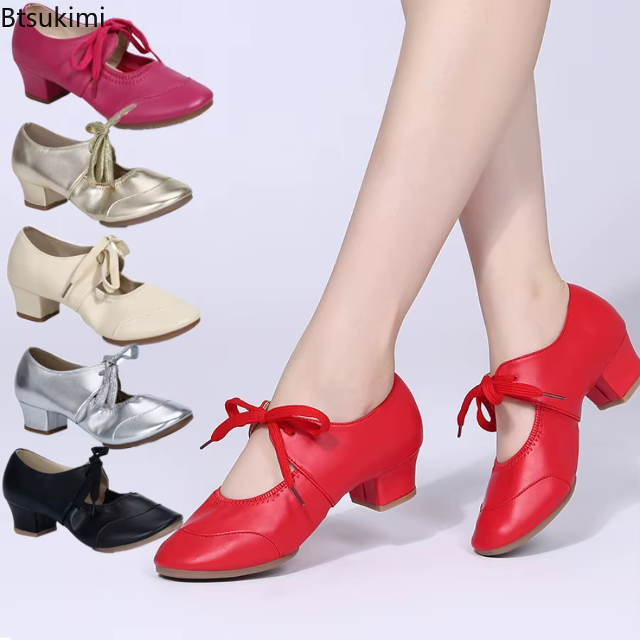Chaussures de danse pour salle de bal pour femmes et filles