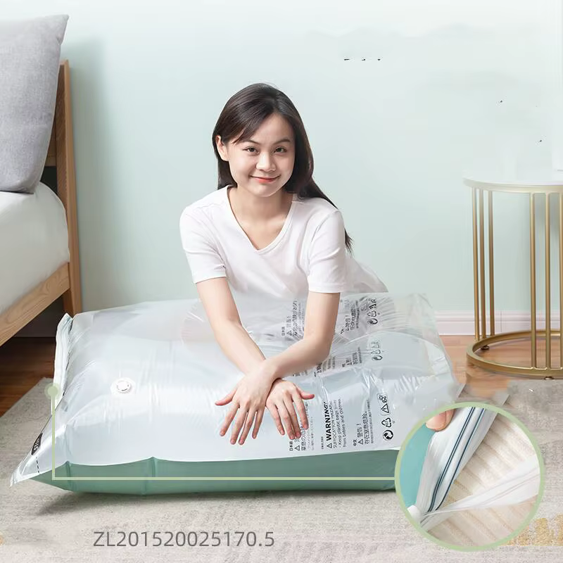 Sacs de rangement sous vide sans pompe – Sacs de compression extra-larges pour vêtements, couvertures et literie, accessoires pour la maison