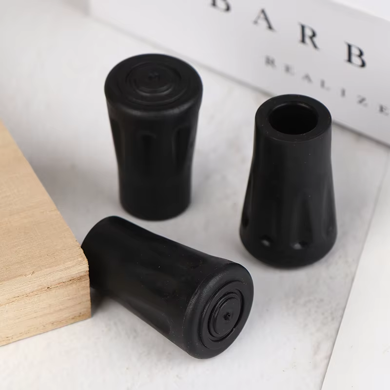 Six bâtons de randonnée antidérapants, capuchons de protection, coussinets en plastique pour couvre-pieds pour bas de bâtons d'escalade