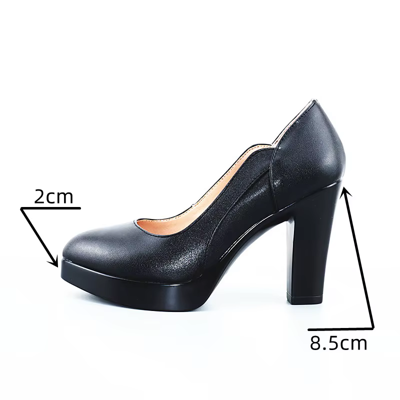 Escarpins élégants pour femmes, petites tailles 32-43, à talons carrés hauts, collection Printemps 2026, pour le bureau et les mariages