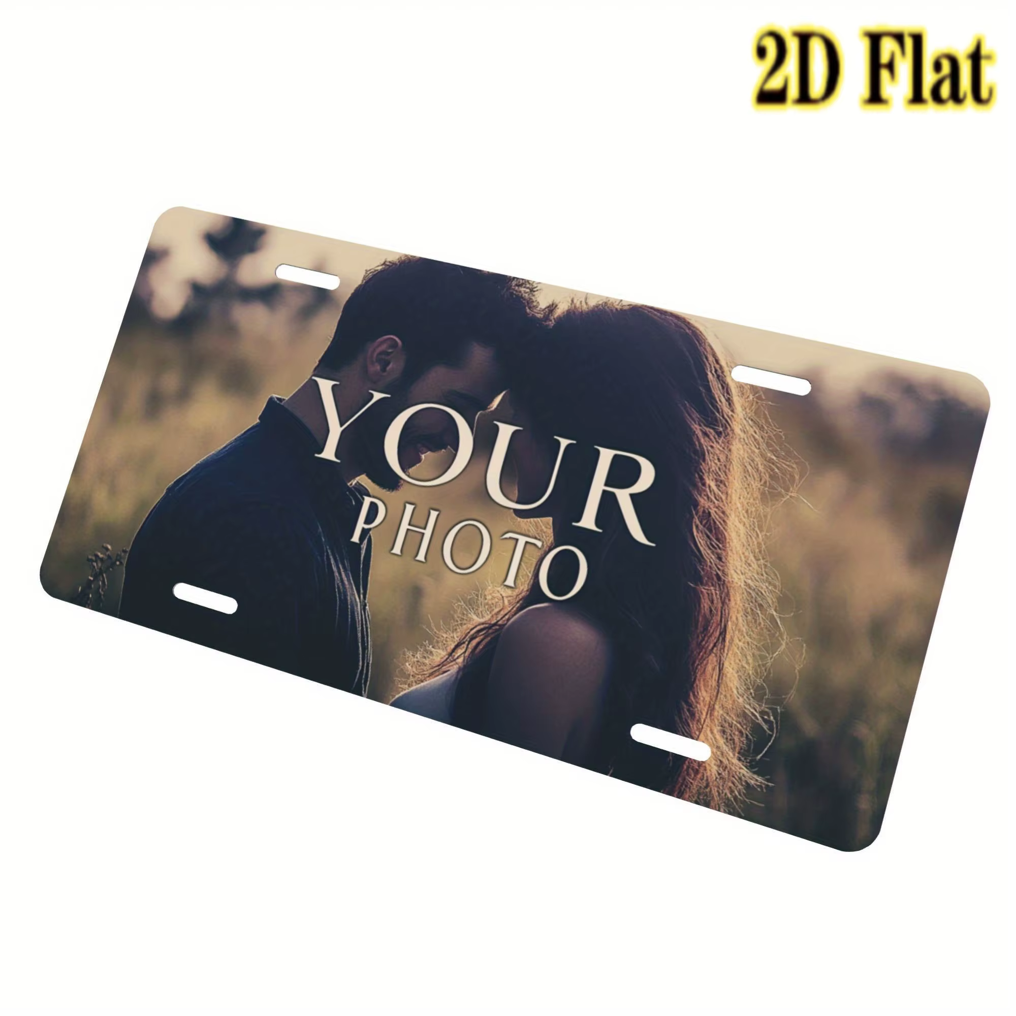 Support de plaque d'immatriculation personnalisé, 126 pouces, avec design photo sur mesure - un accessoire de voiture élégant pour les amoureux des animaux et des passionnés de voitures
