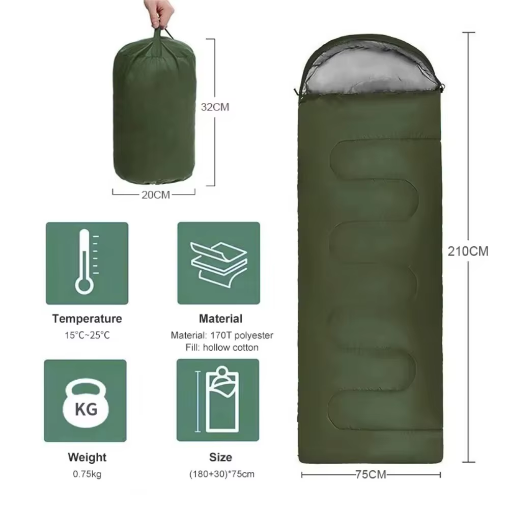 Sac de couchage de camping portable de haute qualité