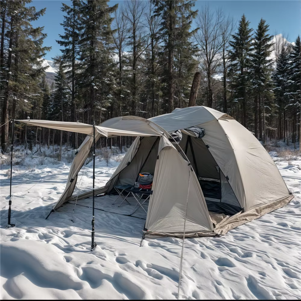Tente d'hiver ignifuge pour 2 personnes