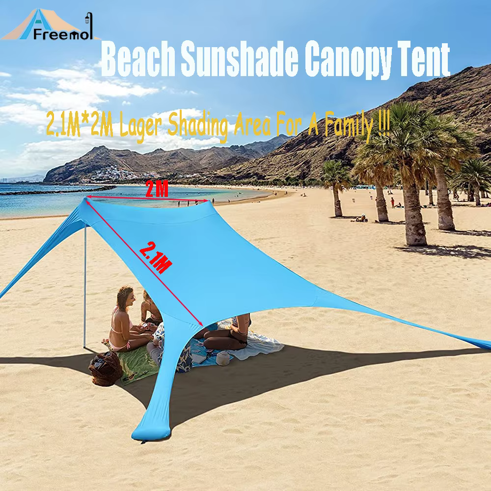 Grande Tente de Plage Familiale de 2m x 2.1m