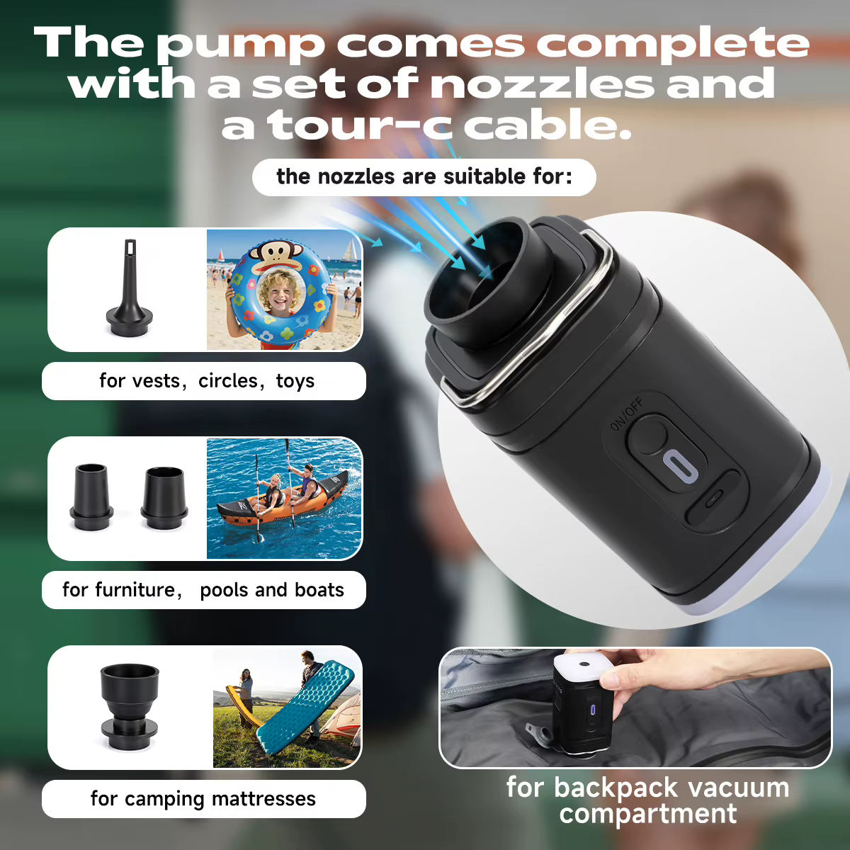 Sac à dos de compression sous vide Tigernu pour hommes et femmes