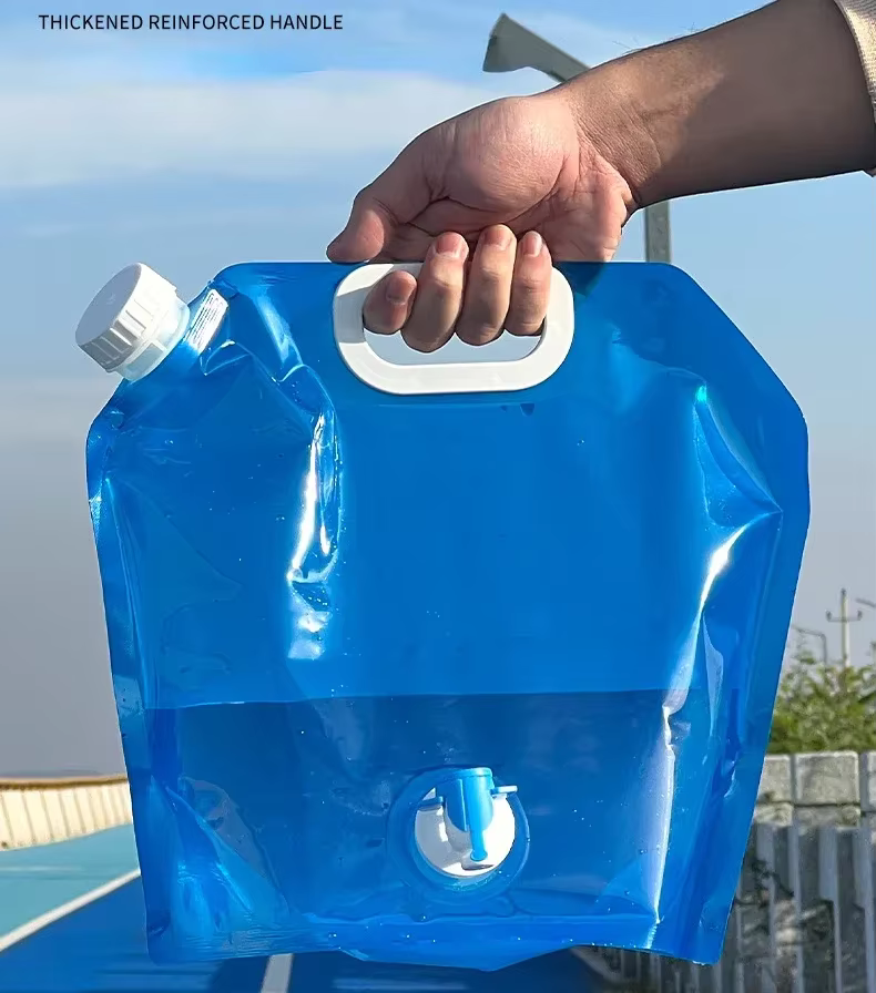 5/10L Camping sac à eau Portable pliant seau d'eau grand récipient