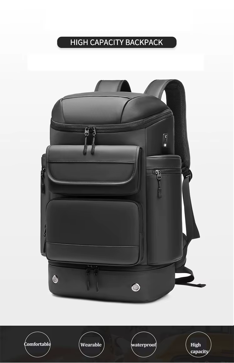 Sac à dos de voyage étanche de grande capacité pour hommes