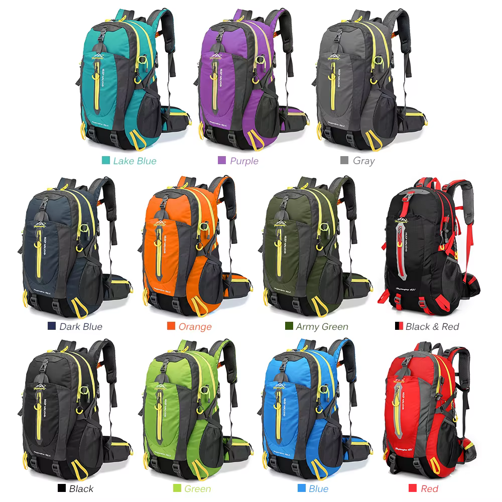 40L résistant à l'eau voyage sac à dos Camping randonnée ordinateur portable sac à dos Trekking escalade sacs à dos
