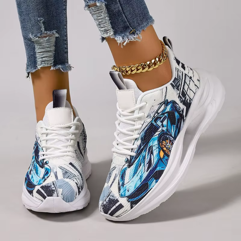 ELUVA mode baskets pour dames chaussures de marche confortables anti-dérapant respirant