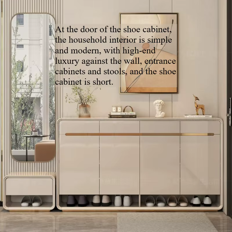 Meuble à chaussures peu encombrant en bois, étagère de rangement pour bureau, armoire à chaussures pour couloir, hôtel, entrée, mobilier de maison
