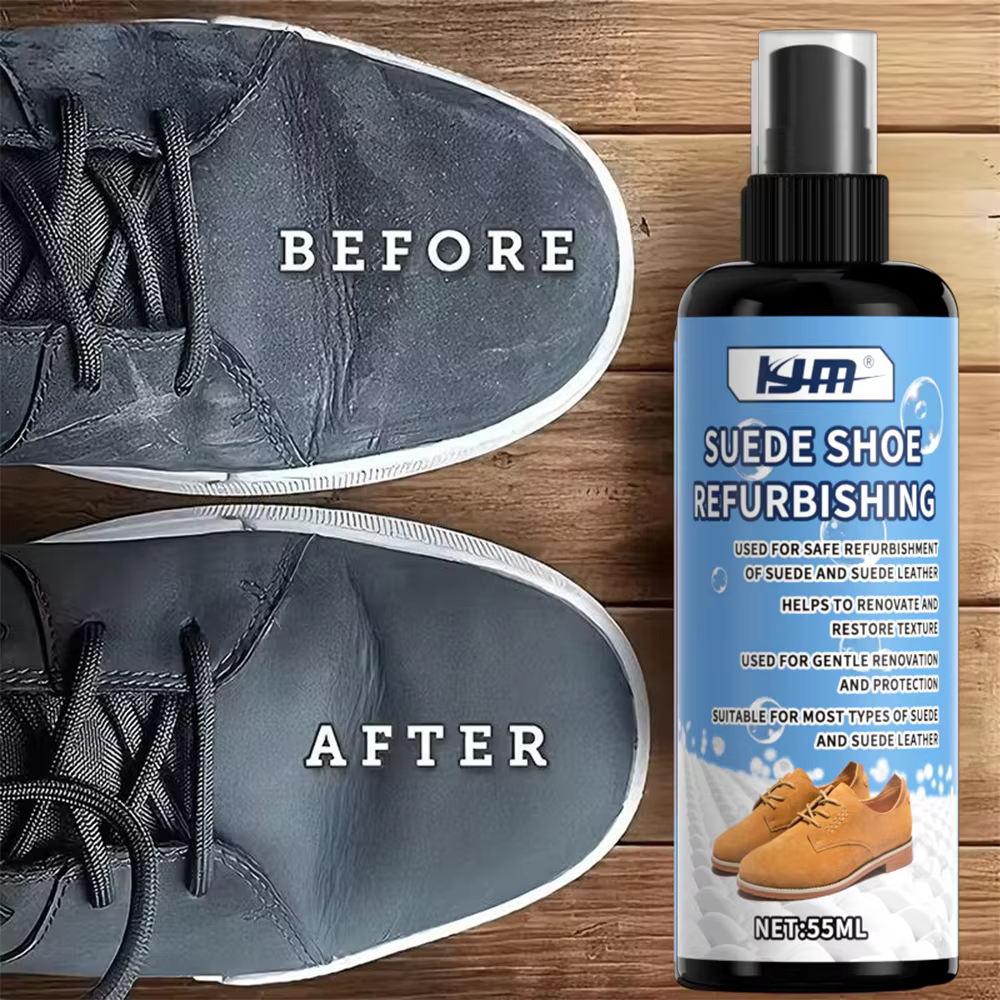 KJM 55ml Spray de rénovation pour chaussures en daim et nubuck