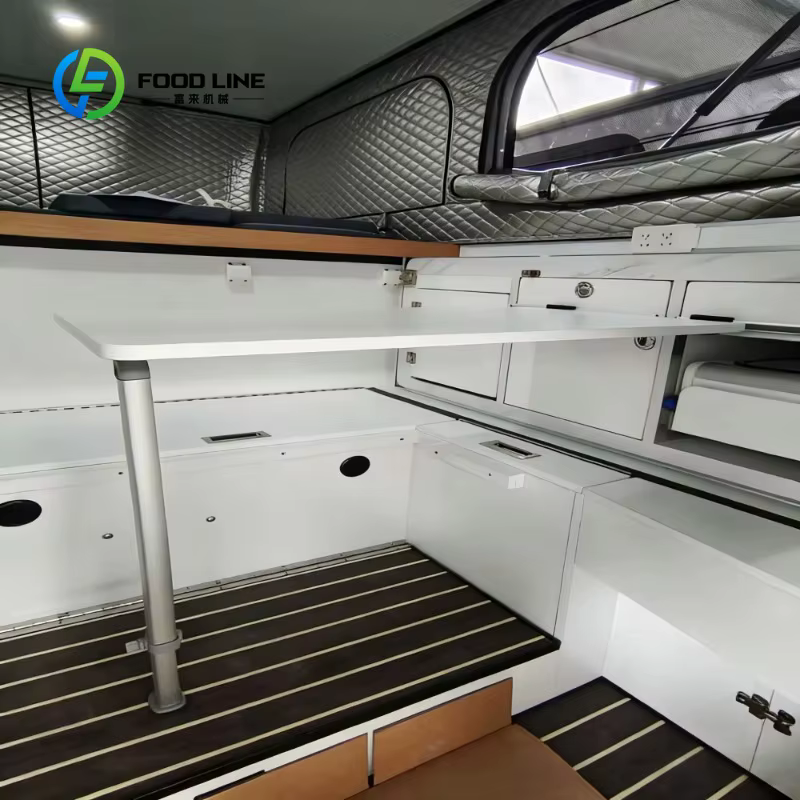 Camper d'expédition robuste personnalisé pour Ford Raptor avec auvent et porte d'entrée arrière, vente en gros disponible
