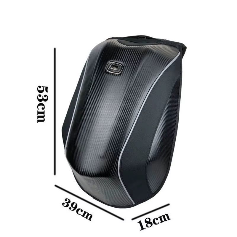 48L extensible étanche Moto coque rigide sacs à dos MX Motocross fibre de carbone sac à dos