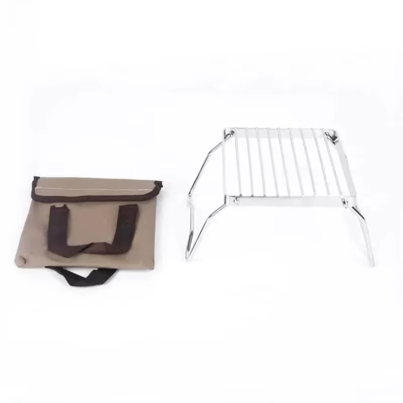 Support de réchaud d'extérieur en acier inoxydable
