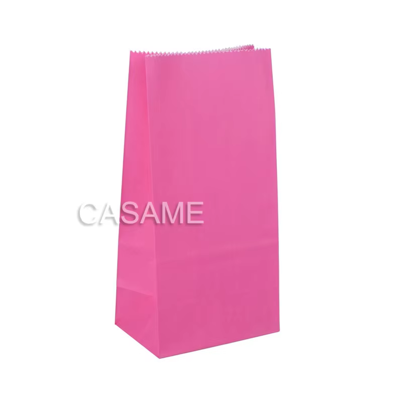 Mini sacs en papier Kraft 10 pièces/lot, sacs à points debout, fête d'anniversaire pour enfants, papier alimentaire, sceau Kraft, emballage cadeau, fournitures de sacs de friandises
