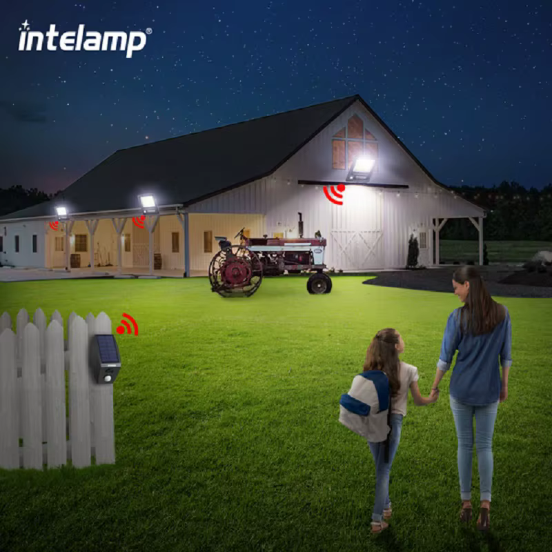 Lampe solaire extérieure intelamp 12000mah 3000LM
