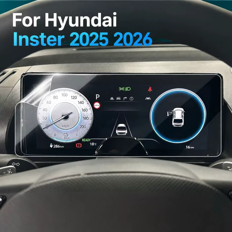 Protection d'écran en PET pour tableau de bord numérique de voiture Hyundai Inster 2025 2026 10