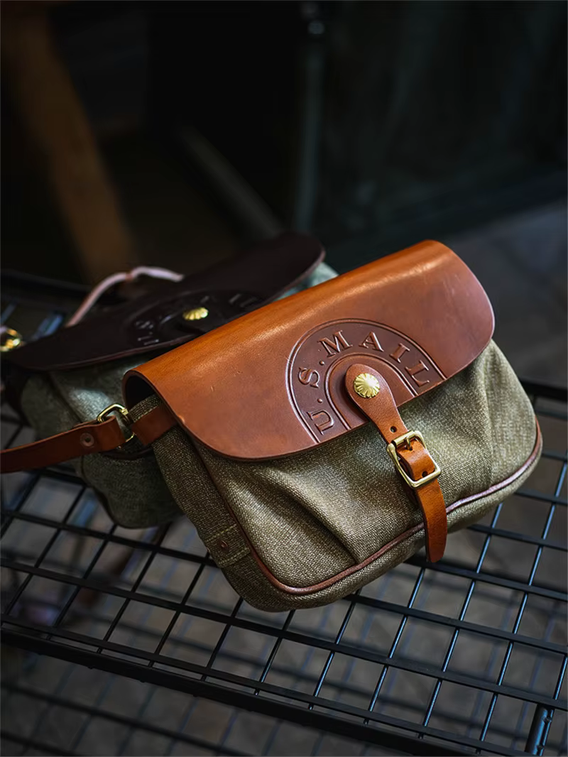 Sac à bandoulière en cuir véritable pour hommes