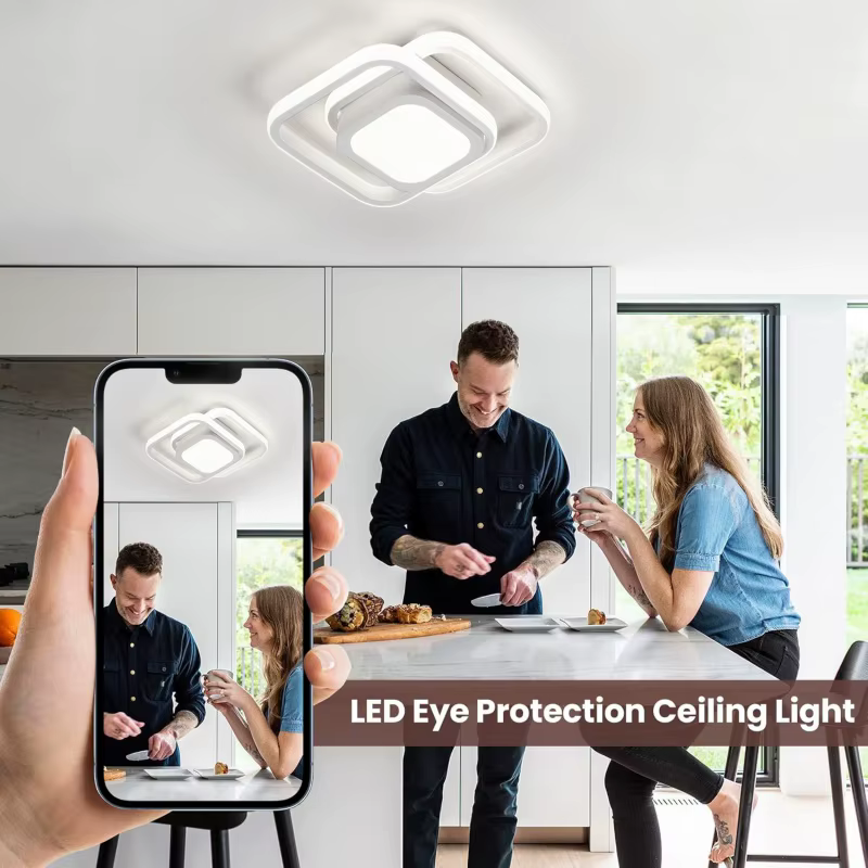 Plafonnier LED moderne pour salon, chambre à coucher, vestiaire, couloir, escalier, éclairage d'intérieur, luminaire décoratif pour la maison