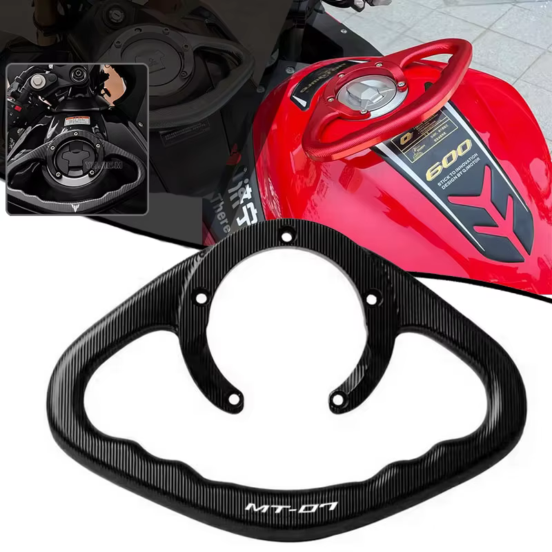 Pour YAMAHA MT07 MT-07 MT 07 toutes années accessoires de moto poignées avant de passager réservoir accoudoir barre d'appui poignée poignée