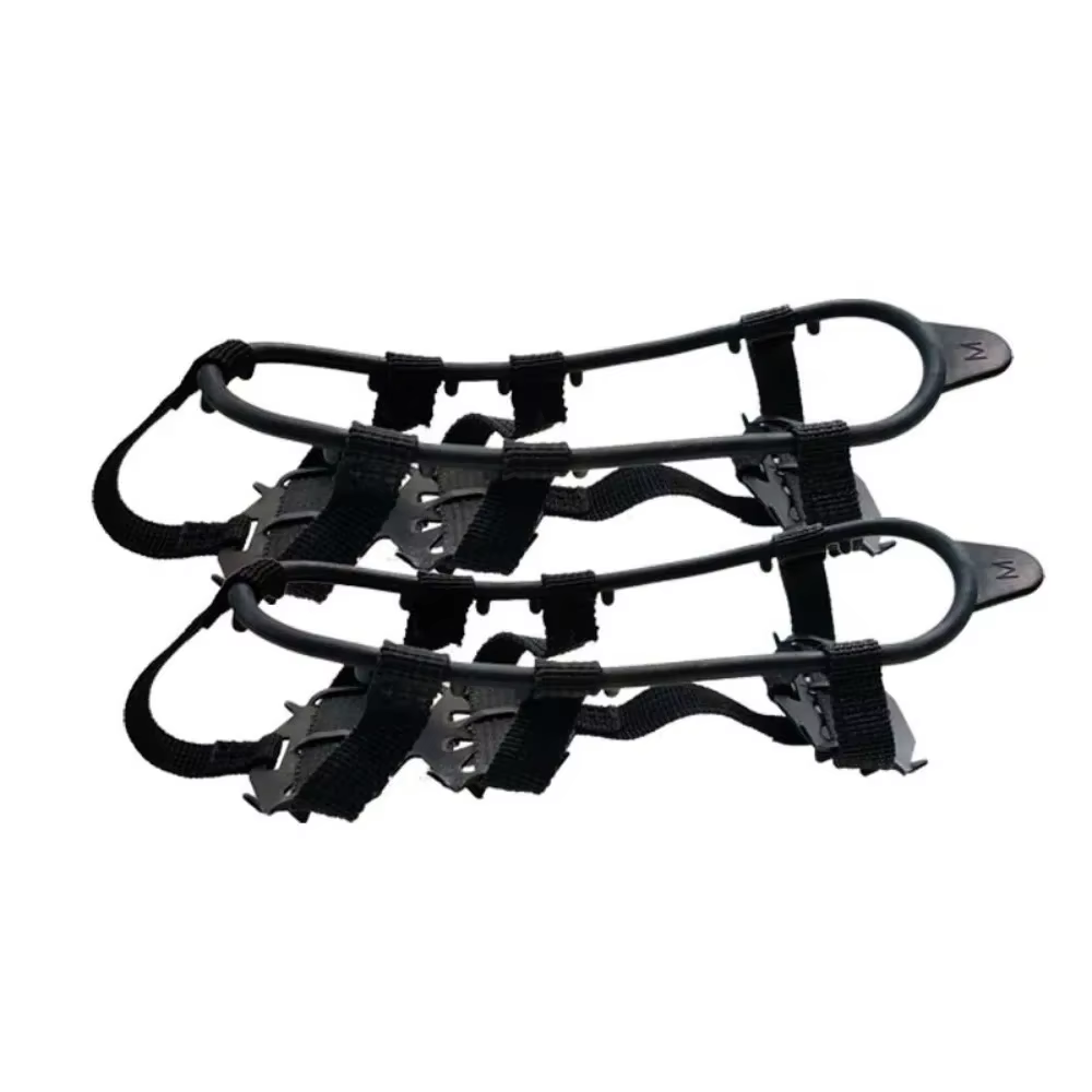 1 paire M L Crampons chaussures couverture 24 dents anti-dérapant glace poignées pince