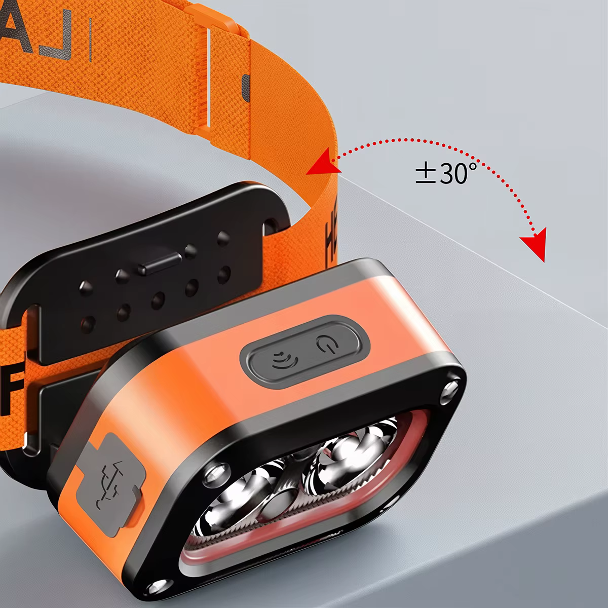 Lampe frontale LED 5 modes