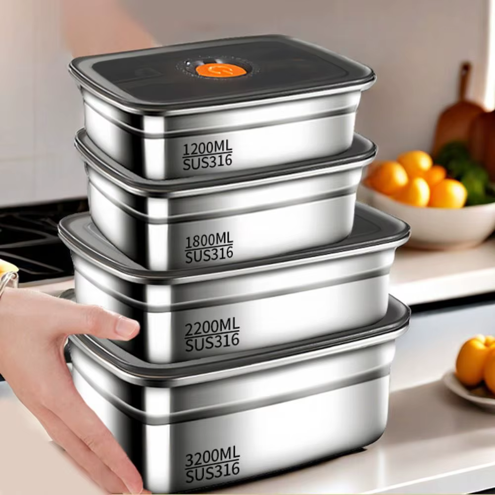 Boîte à déjeuner de Camping en acier inoxydable