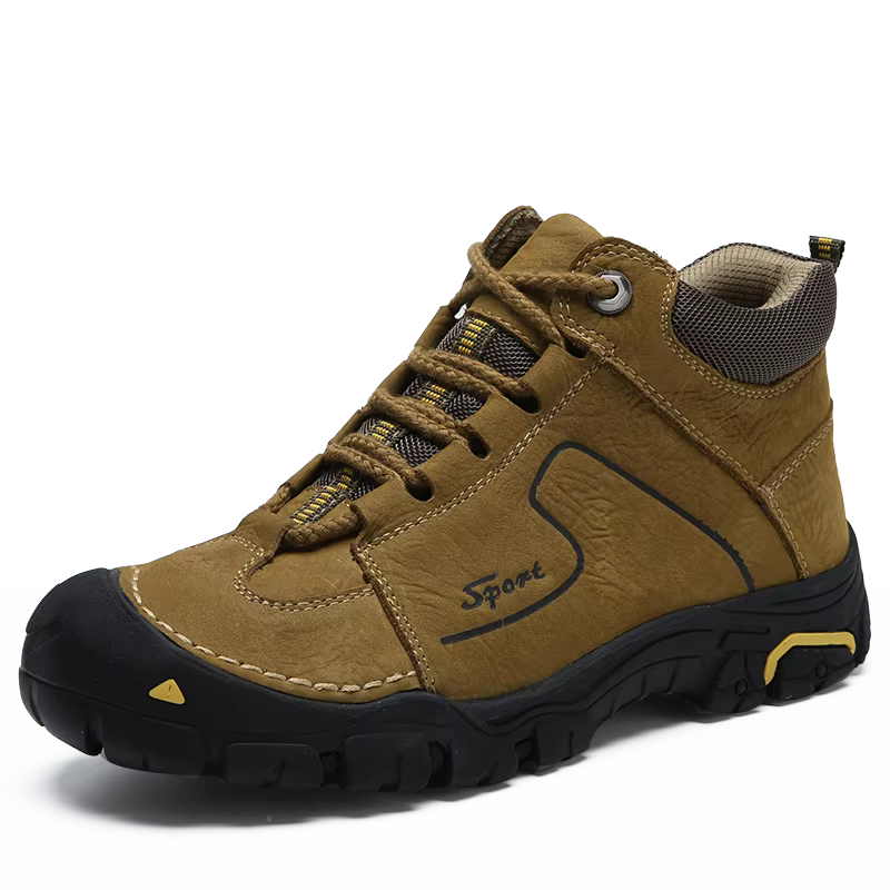 Chaussures de randonnée imperméables en cuir véritable pour hommes