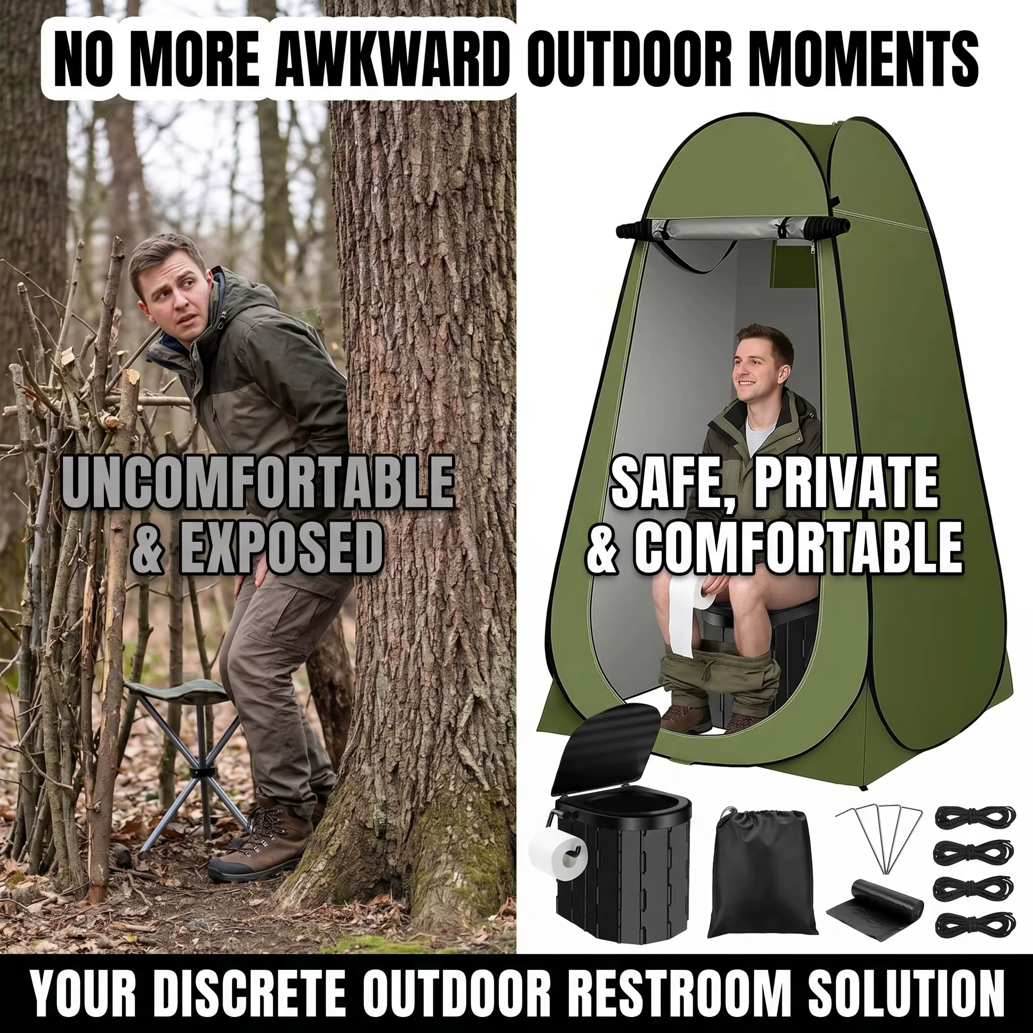 Toilette de camping portable