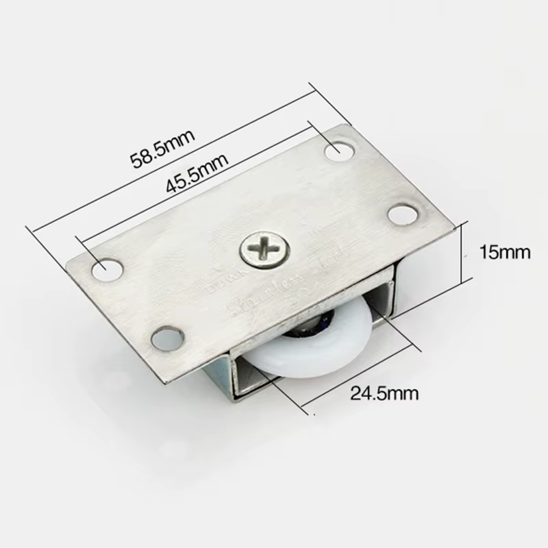 1 ensemble de rouleaux de porte coulissante en acier inoxydable