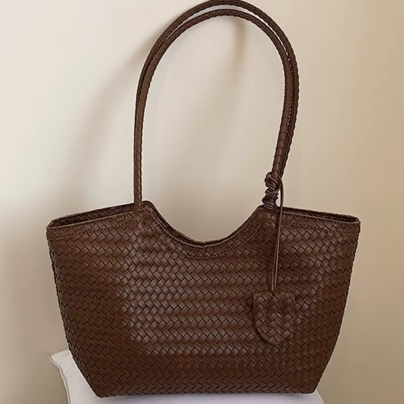 Sac fourre-tout vintage imitation tissé gaufré