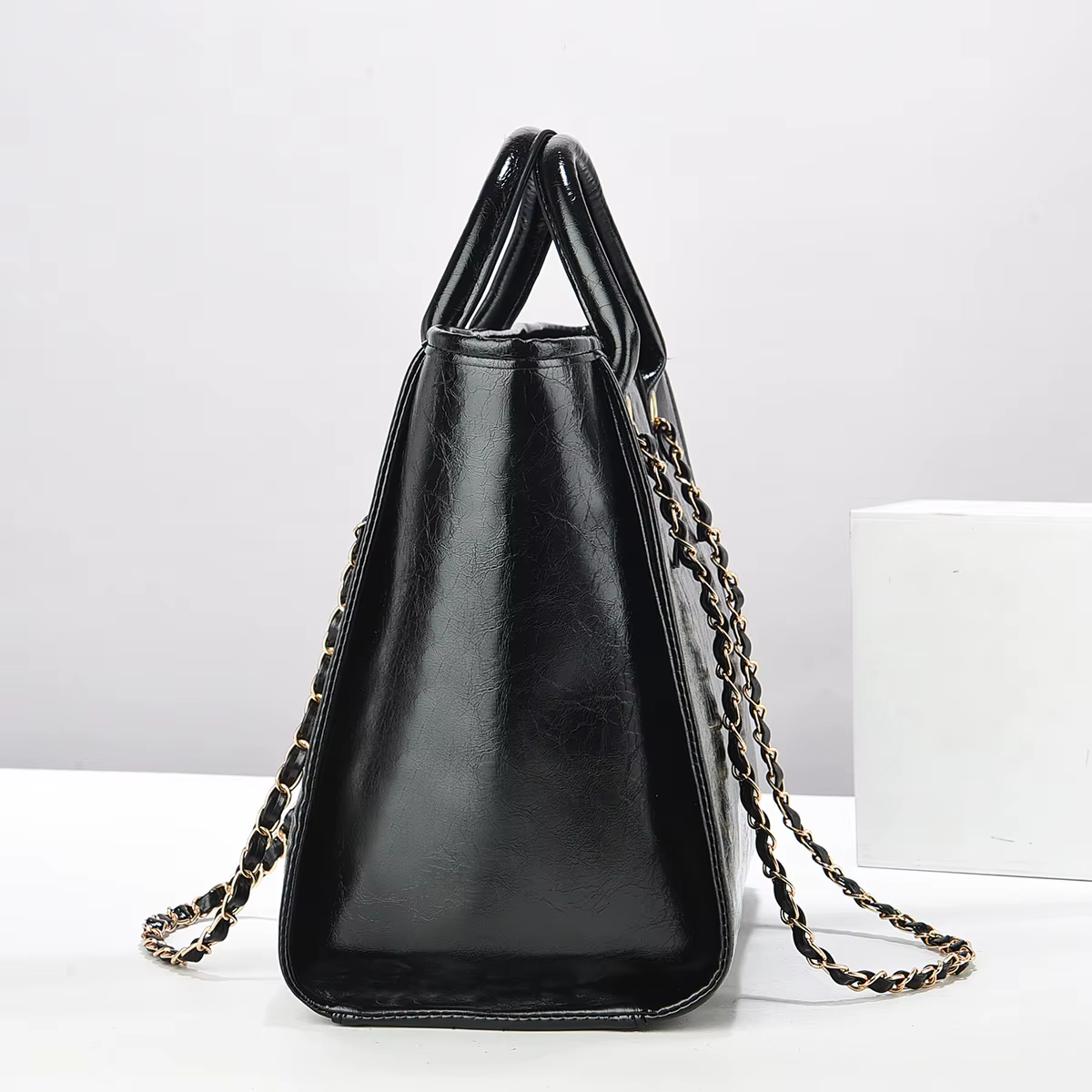 Nouveau Grand sac fourre-tout à bandoulière pour femmes sac en cuir PU végétalien sac à main