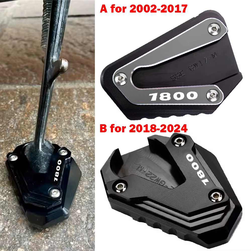 Pour Honda Goldwing 1800 GL1800 F6B 2002-2023 2024 Accessoires Moto Support Latéral Élargisseur de Béquille Extension