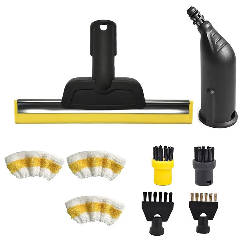 Raclette de fenêtre en tissu Microfibre, brosses rondes pour Karcher SC1 SC2 SC3 SC4 SC5, accessoires de nettoyeur à vapeur-CLIM